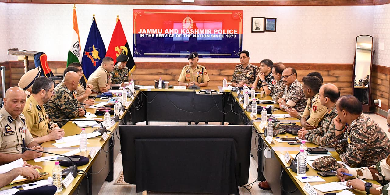 'DGP J&K reviews security arrangements for upcoming Eid-Ul-Adha & Shri Amarnath Ji Yatra-2026 at PCR Kashmir'